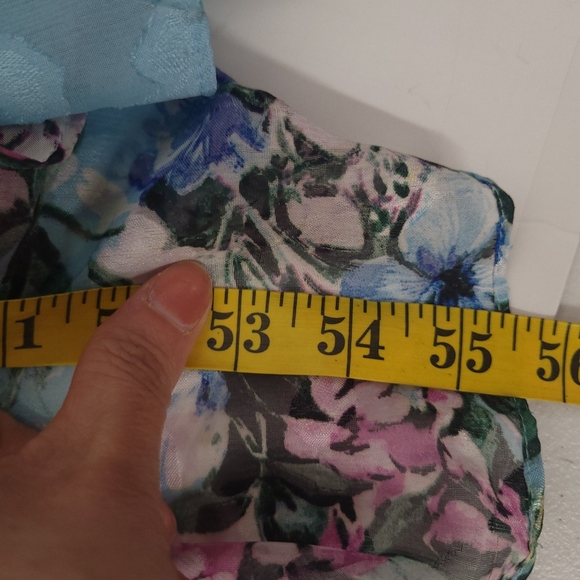 NWT KENSIE Ruffled Floral-Print High-Low MaxiDress Size 12 - Picture 16 of 16